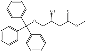 BUTANOIC ACID, 3-HYDROXY-4-(TRIPHENYLMETHOXY)-, METHYL ESTER, (R) Structure