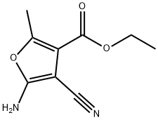 ETHYL 5-AMINO-4-CYANO-2-METHYL-3-FUROATE Structure