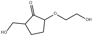 2-(2-Hydroxyethoxy)-5-(hydroxymethyl)-1-cyclopentanone Structure