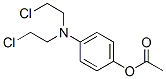 아세트산4-[비스(2-클로로에틸)아미노]페닐에스테르 구조식 이미지