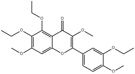 3',5,6-Triethoxy-3,4',7-trimethoxyflavone Structure