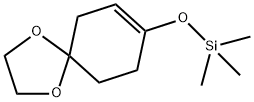 (1,4-Dioxaspiro[4.5]dec-7-en-8-yloxy)-trimethylsilane 구조식 이미지