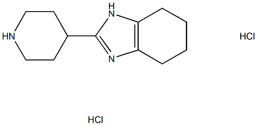 2-(Piperidin-4-yl)-4,5,6,7-tetrahydro-1H-benzo[d]imidazole dihydrochloride 구조식 이미지
