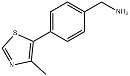 (4-(4-methylthiazol-5-yl)phenyl)methanamine 구조식 이미지