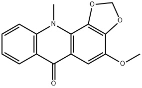 4-Methoxy-11-methyl-1,3-dioxolo[4,5-c]acridin-6(11H)-one Structure