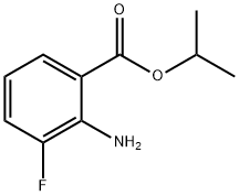 벤조산,2-아미노-3-플루오로-,1-메틸에틸에스테르(9CI) 구조식 이미지