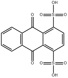 9,10-디하이드로-9,10-디옥소-1,4-안트라센디설폰산 구조식 이미지