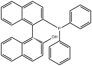 (S)-(-)-Diphenylphosphino-2"-hydroxy-1,1"-binaphthyl Structure