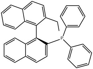 (S)-2-디페니포스피노-2'-에틸-1,1'-비나프틸 구조식 이미지