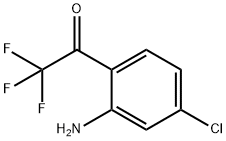 1-(2-Amino-4-chlorophenyl)-2,2,2-trifluoroethan-1-one, 5-Chloro-2-(trifluoroacetyl)aniline Structure