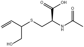 (2R)-2-acetamido-3-(1-hydroxybut-3-en-2-ylsulfanyl)propanoic acid 구조식 이미지