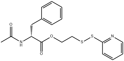 2-(N'-아세틸페닐알라닐)하이드록시에틸-2'-피리딜디설파이드 구조식 이미지