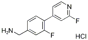 (3-fluoro-4-(2-fluoropyridin-4-yl)phenyl)MethanaMine hydrochloride Structure