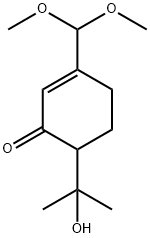 2-Cyclohexen-1-one,  3-(dimethoxymethyl)-6-(1-hydroxy-1-methylethyl)- Structure