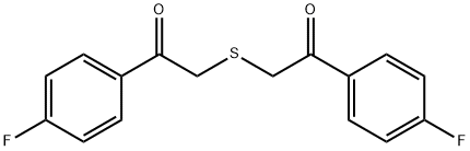 1-(4-FLUORO-PHENYL)-2-[2-(4-FLUORO-PHENYL)-2-OXO-ETHYLSULFANYL]-ETHANONE 구조식 이미지