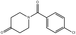 1-(4-클로로-벤조일)-피페리딘-4-원 구조식 이미지