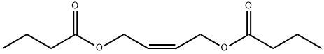 cis-Butanoic acid 2-butene-1,4-diyl ester Structure