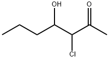 2-Heptanone,  3-chloro-4-hydroxy- Structure