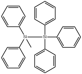 1-Methyl-1,1,2,2,2-pentaphenyldisilane 구조식 이미지