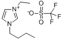 1-BUTYL-3-METHYLIMIDAZOLIUM TRIFLUOROMETHANESULFONATE 구조식 이미지