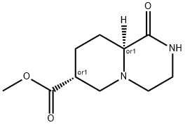 CIS-1-OXO-OCTAHYDRO-PYRIDO[1,2-A]PYRAZINE-7-CARBOXYLIC ACID METHYL ESTER
 Structure