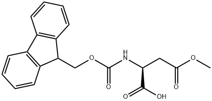 Fmoc-L-Aspartic acid 4-methyl ester 구조식 이미지