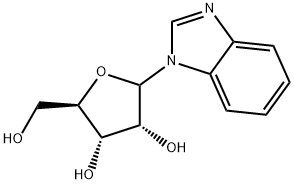 1H-Benzimidazole, 1-ribofuranosyl- Structure