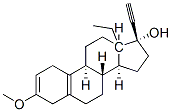 13-ethyl-3-methoxy-18,19-dinor-17alpha-pregna-2,5(10)-dien-20-yn-17-ol Structure