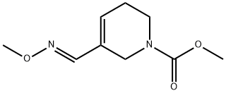 1(2H)-Pyridinecarboxylic acid, 3,6-dihydro-5-((methoxyimino)methyl)-,  methyl ester, (E)- Structure