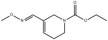 1(2H)-Pyridinecarboxylic acid, 3,6-dihydro-5-((methoxyimino)methyl)-,  ethyl ester, (E)- Structure