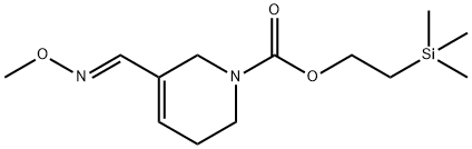 2-(Trimethylsilyl)ethyl (E)-3,6-dihydro-5-((methoxyimino)methyl)-1(2H) -pyridinecarboxylate Structure