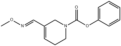 1(2H)-피리딘카르복실산,3,6-디히드로-5-((메톡시이미노)메틸)-,페닐에스테르,(E)- 구조식 이미지