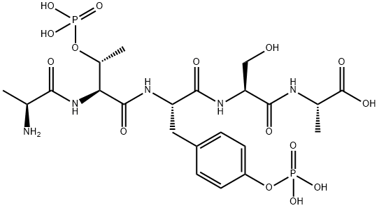 알라닐-포스포트레오닐-포스포티로실-세릴-알라닌 구조식 이미지