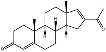 16-acetylandrosta-4,16-dien-3-one Structure