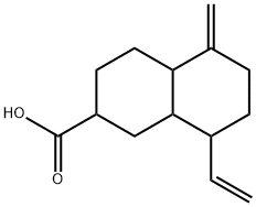 데카하이드로-5-메틸렌-8-비닐-2-나프토산 구조식 이미지