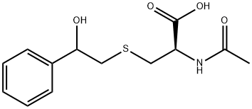 N-acetyl-S-(2-phenyl-2-hydroxyethyl)cysteine Structure