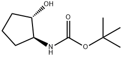 (1S,2S)-trans-N-Boc-2-aminocyclopentanol 구조식 이미지