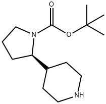 (R)-tert-butyl 2-(piperidin-4-yl)pyrrolidine-1-carboxylate 구조식 이미지