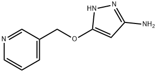 5-(pyridin-3-ylMethoxy)-1H-pyrazol-3-aMine 구조식 이미지