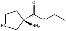 3-Pyrrolidinecarboxylicacid,3-amino-,ethylester,(R)-(9CI) Structure