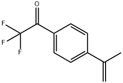 Ethanone, 2,2,2-trifluoro-1-[4-(1-methylethenyl)phenyl]- (9CI) Structure