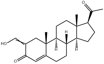 2-hydroxymethyleneprogesterone Structure