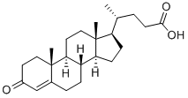 4-Cholenic acid-3-one Structure