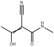 2-Butenamide, 2-cyano-3-hydroxy-N-methyl- (9CI) Structure
