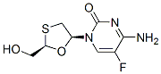 4-amino-5-fluoro-1-[(2R,5S)-2-(hydroxymethyl)-1,3-oxathiolan-5-yl]pyrimidin-2-one Structure
