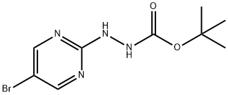 tert-butyl 2-(5-bromopyrimidin-2-yl)hydrazinecarboxylate Structure