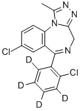 TRIAZOLAM-D4 Structure