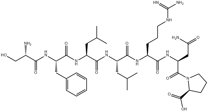 H-SER-PHE-LEU-LEU-ARG-ASN-PRO-OH Structure