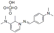 1-[(4-디메틸아미노페닐)메틸리덴아미노]-N,N,6-트리메틸-피리딘-5-아민퍼클로레이트 구조식 이미지