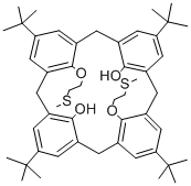 O,O''-BIS[2-(METHYLTHIO)ETHYL]-TERT-BUTYLCALIX[4]ARENE 구조식 이미지